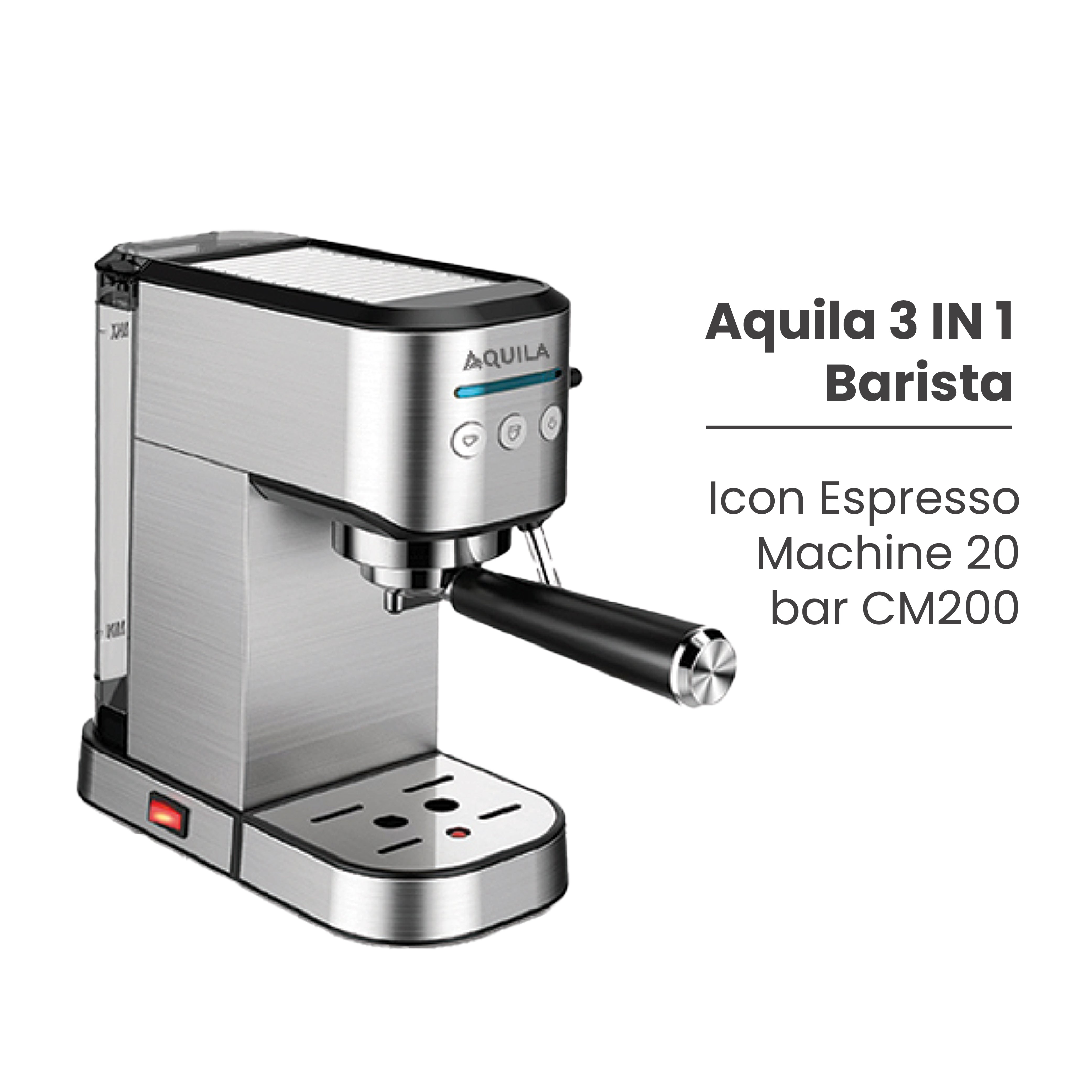 AQUILA CM200 3 in 1 Barista Icon Espresso Machine 20bar