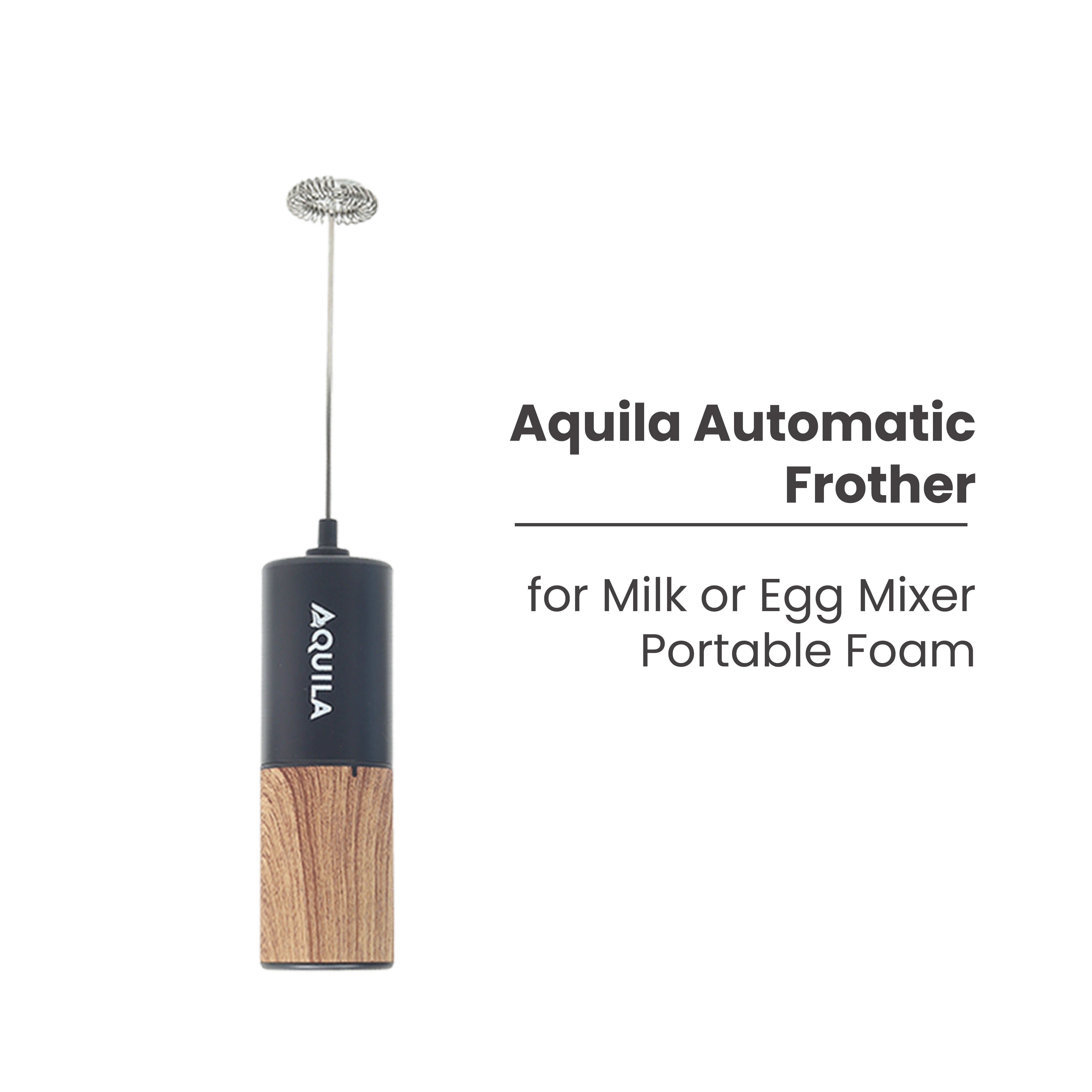 AQUILA Automatic Frother for Milk or Egg Mixer Portable Foam