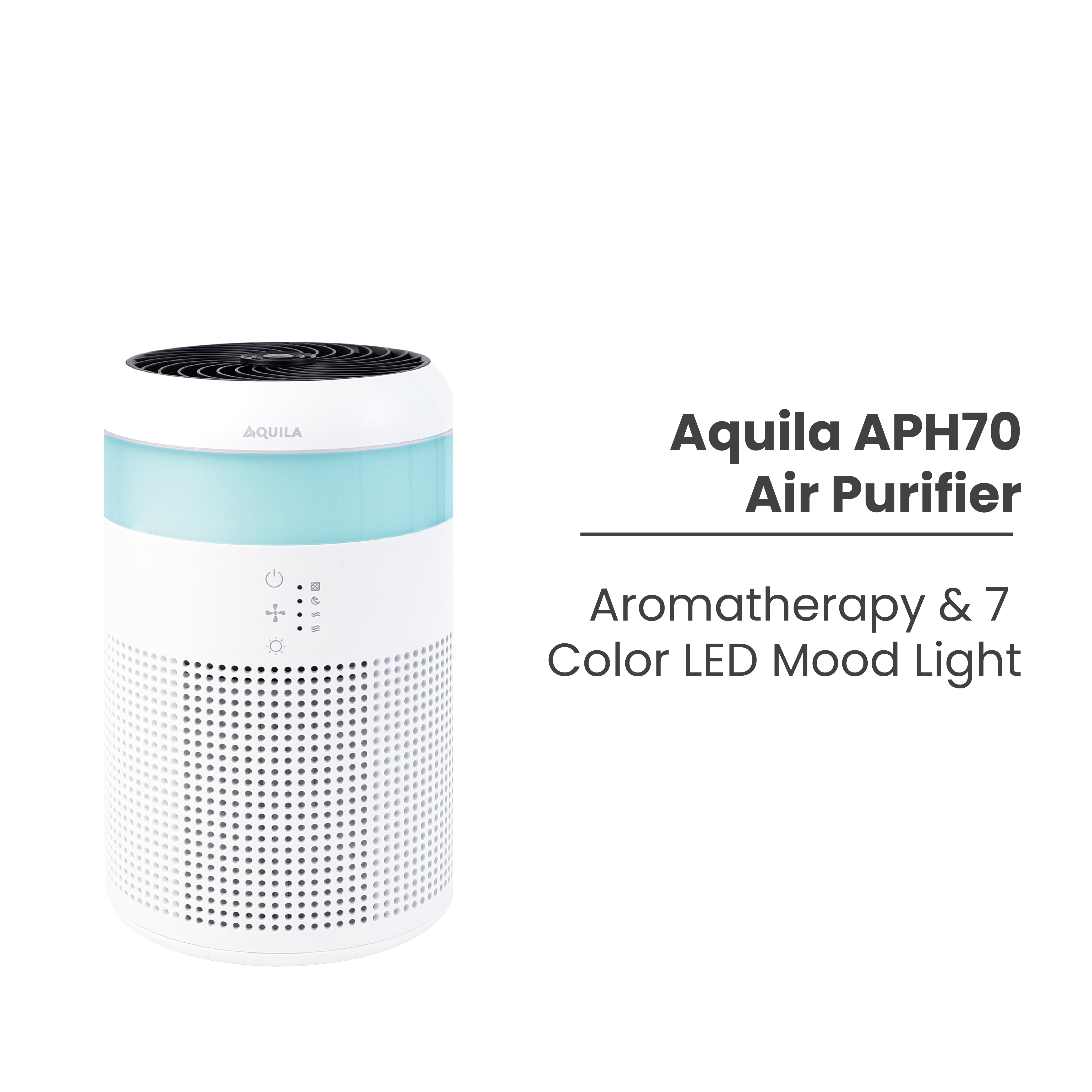 AQUILA APH70 Air Purifier Aromatherapy & 7 Color LED Mood Light