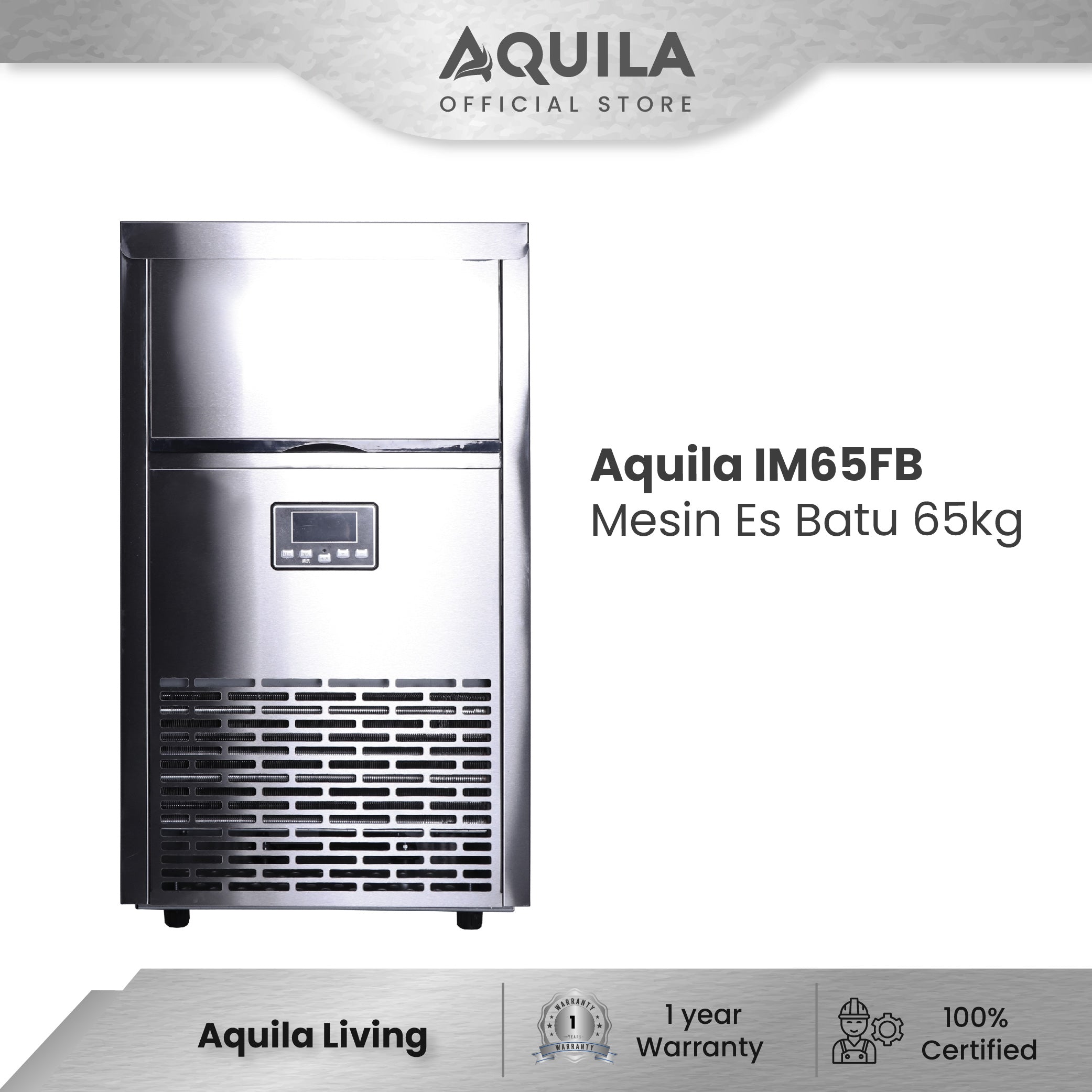AQUILA IM 65FB Mesin Es Batu 65kg