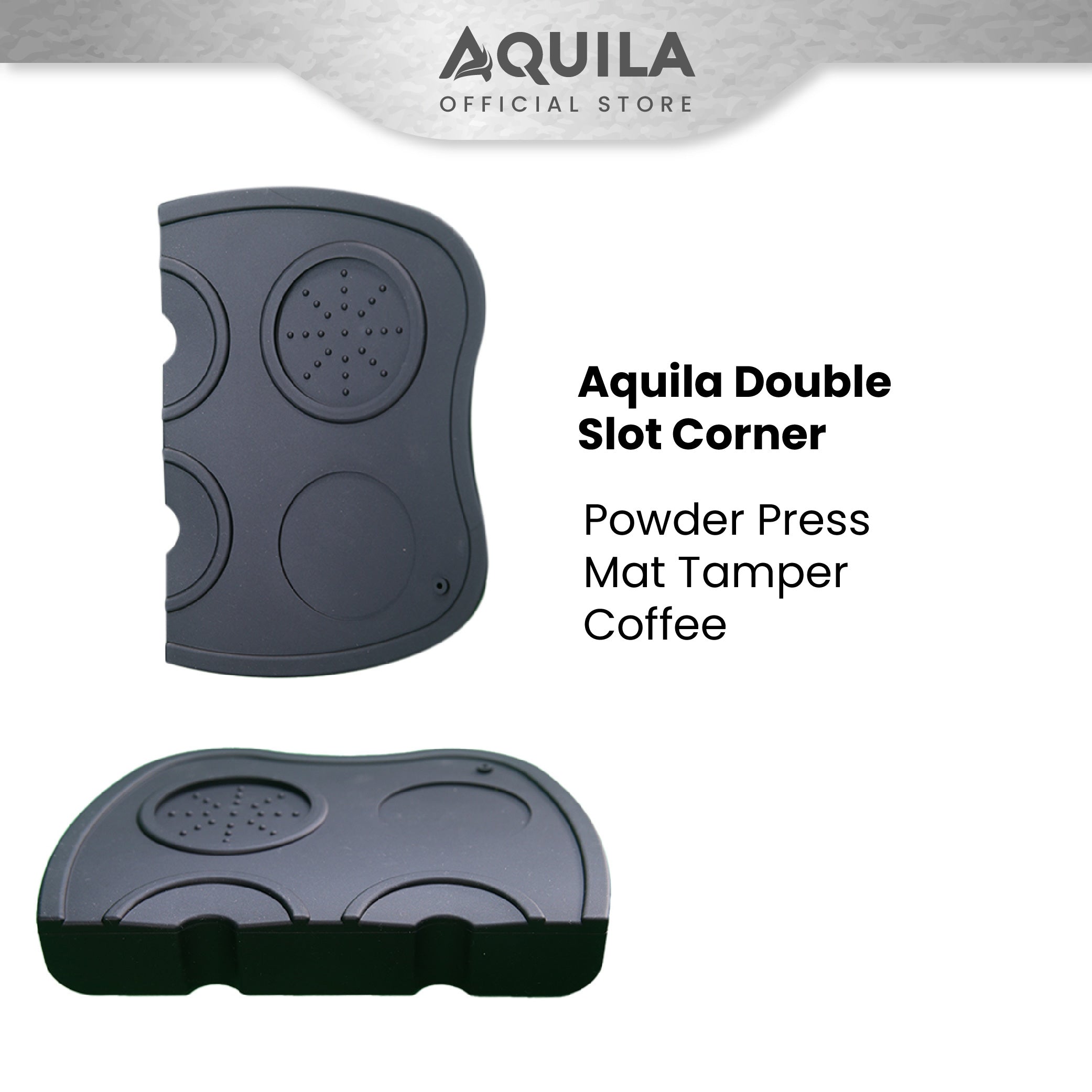 AQUILA Double Slot Corner Powder Press Mat Tamper Coffee