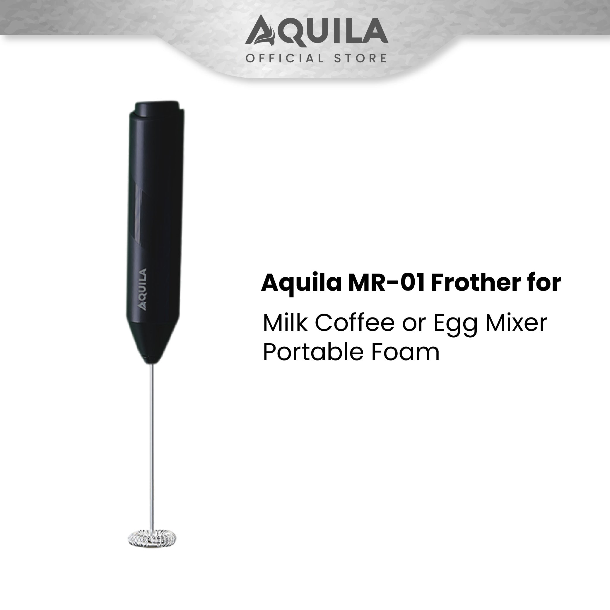 AQUILA MR-01 Frother for Milk or Egg Mixer Portable Foam