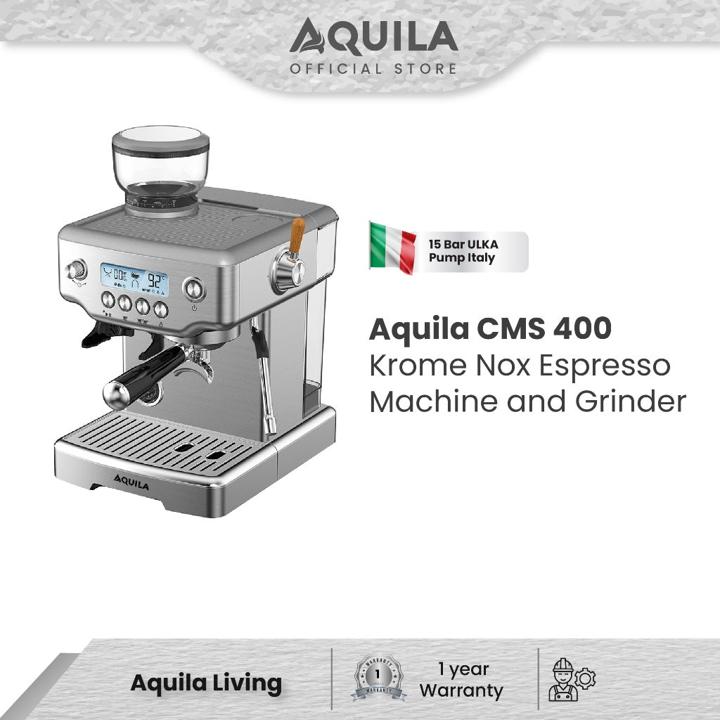 AQUILA CMS 400 KROME NOX ESPRESSO MACHINE & GRINDER