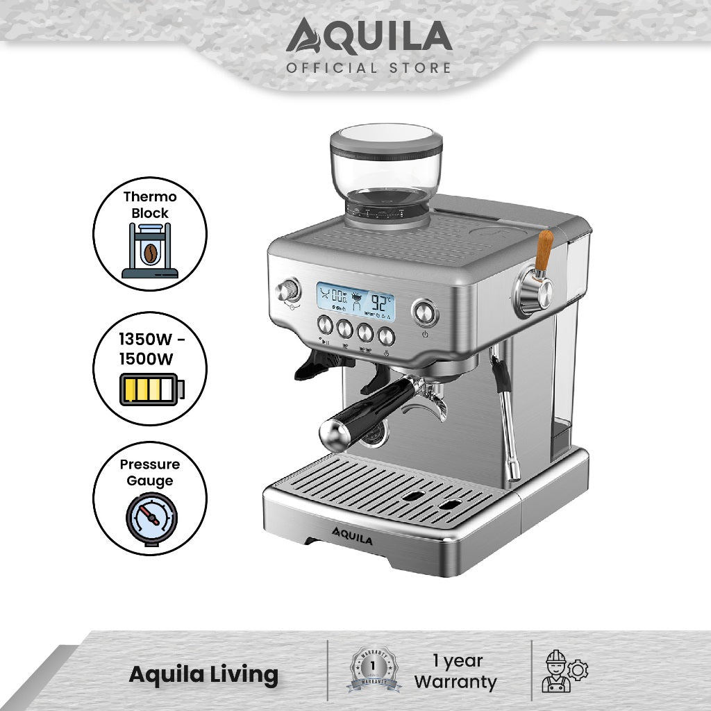 AQUILA CMS 400 KROME NOX ESPRESSO MACHINE & GRINDER